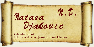 Nataša Đaković vizit kartica